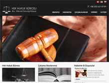 Tablet Screenshot of hskhukuk.com